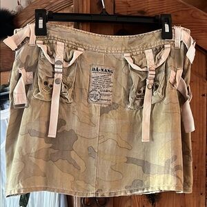 Da Nang Camouflage Da Nang mini skirt with pockets..new